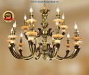 Đèn Chùm Đồng + Đá DD1186/15