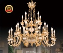 Đèn Chùm Đồng + Đá 1273/25