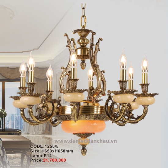 Đèn Chùm Đồng 1256/8