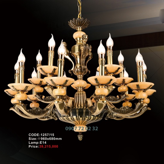 Đèn Chùm Đồng 1257/15