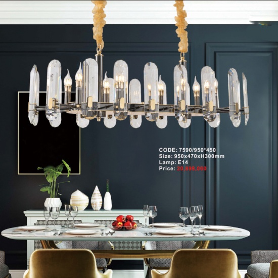 Đèn Thả Pha Lê 7590/950*450
