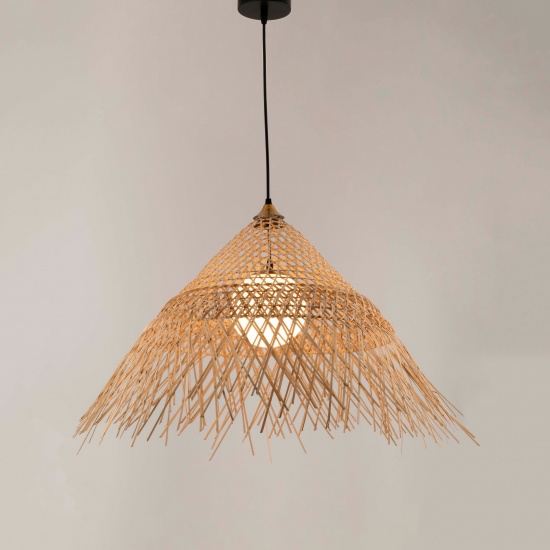 Đèn Thả Mây Tre Hình Nón 96025
