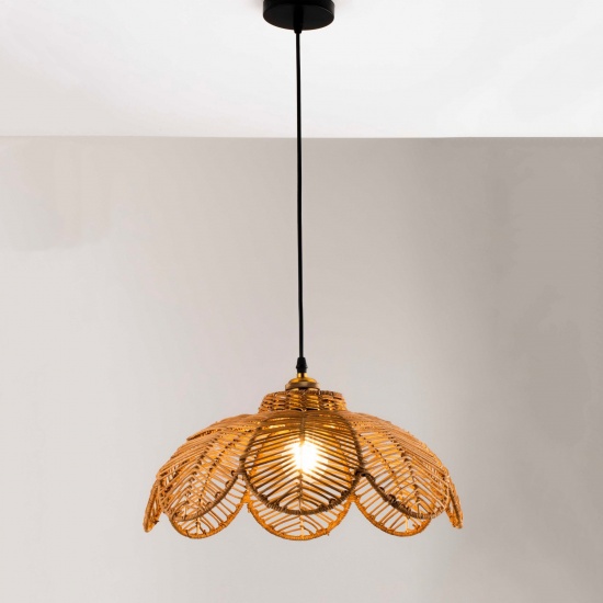 Đèn Thả Mây Tre Hình Hoa 92630